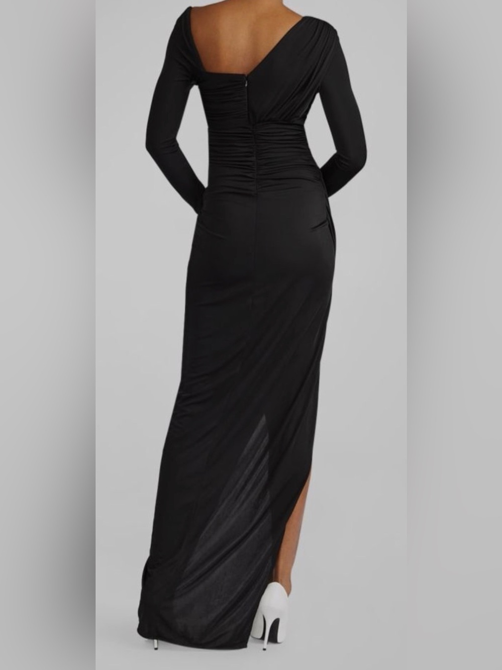Zac Posen Asymmetrical Jersey Gown - Picture 5 of 13